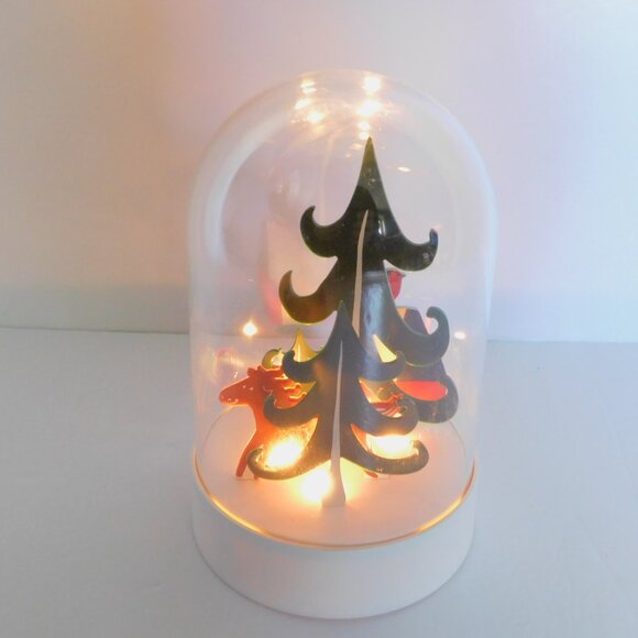 Ikea STRALA LED Christmas decorative table lamp, dome forest 7" Winter Light - Picture 8 of 11